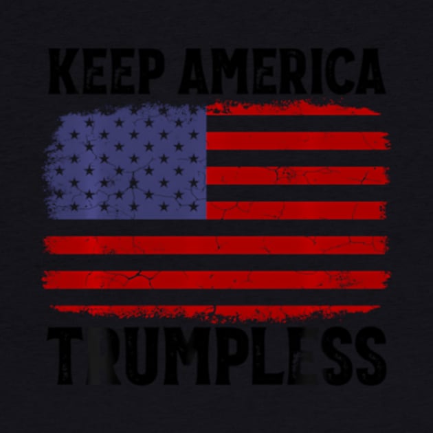 Keep America Trumpless Usa Flag by lam-san-dan